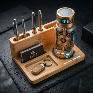 Eco-Friendly Bamboo Desktop Organizer